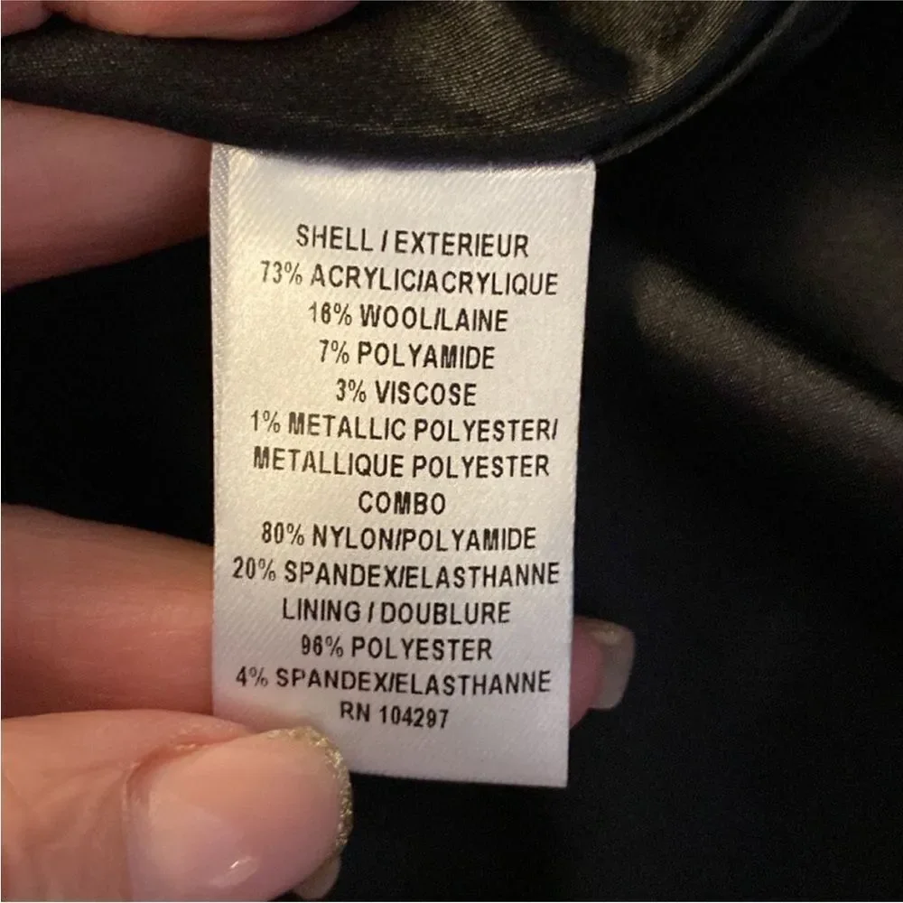 Milly Elegant Black and White Patterned Dress, US4 - Picture 12 of 12